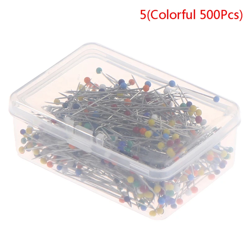 100/250/500Pcs Sewing Pins 38mm Pearl Ball Head Push Pins Straight Quilting Pins For Dressmaking Jewelry Decor DIY Sewing Tools