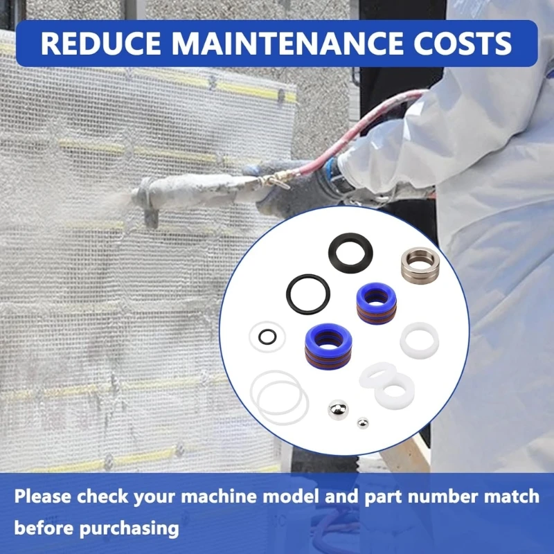 

244194 Repair Packing Heavy Duty For 495 595 3400 295 390 395 490 Rebuild Airless Paint Sprayer Accessories D2RD