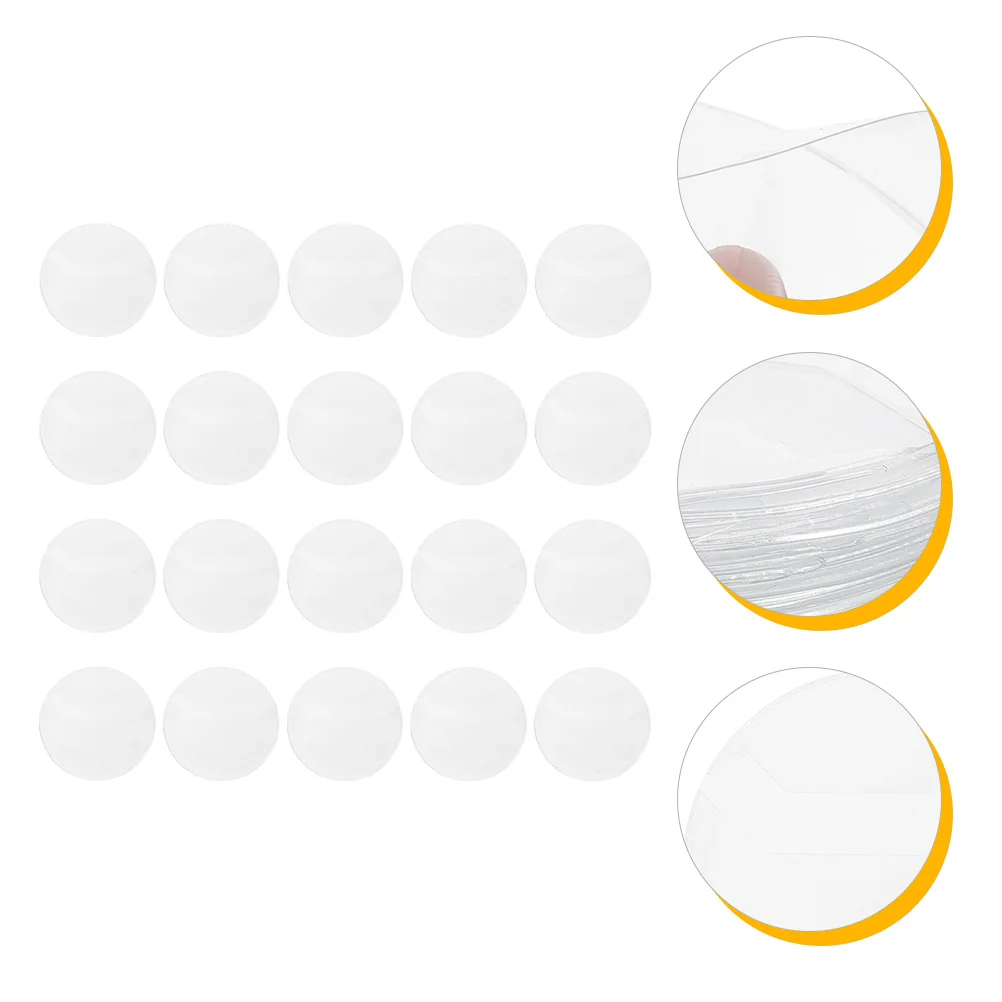 20pcs Button Badge Cover Durable Round Protector For Animation Coins Medallions Storage Display Smooth Scratch Resistant Case