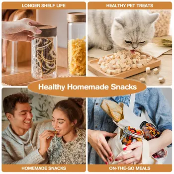 Sušička potravin Lecon Chef, 12 nerezových táců, 24hodinový časovač a regulace teploty 86 °C, 1000W sušičky 10 nejlepší prodej potraviny do sušičky - №9