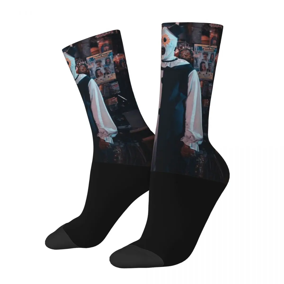 

Terrifier 2 Horror Movie Design Theme Socks Product for Men Compression Dress Socks