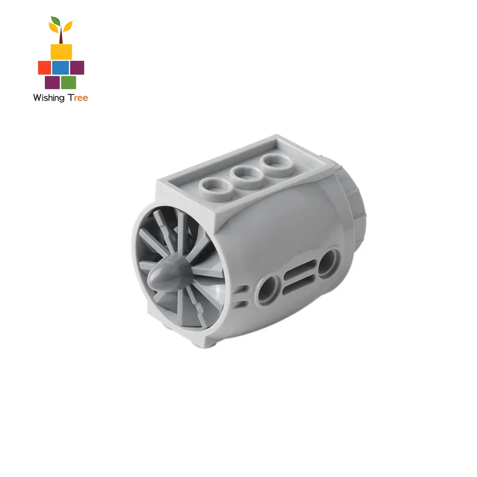 Kit de construction de maquettes de moteur d'avion à monter soi-même avec hélice rotative-120 blocs techniques (noir/gris)