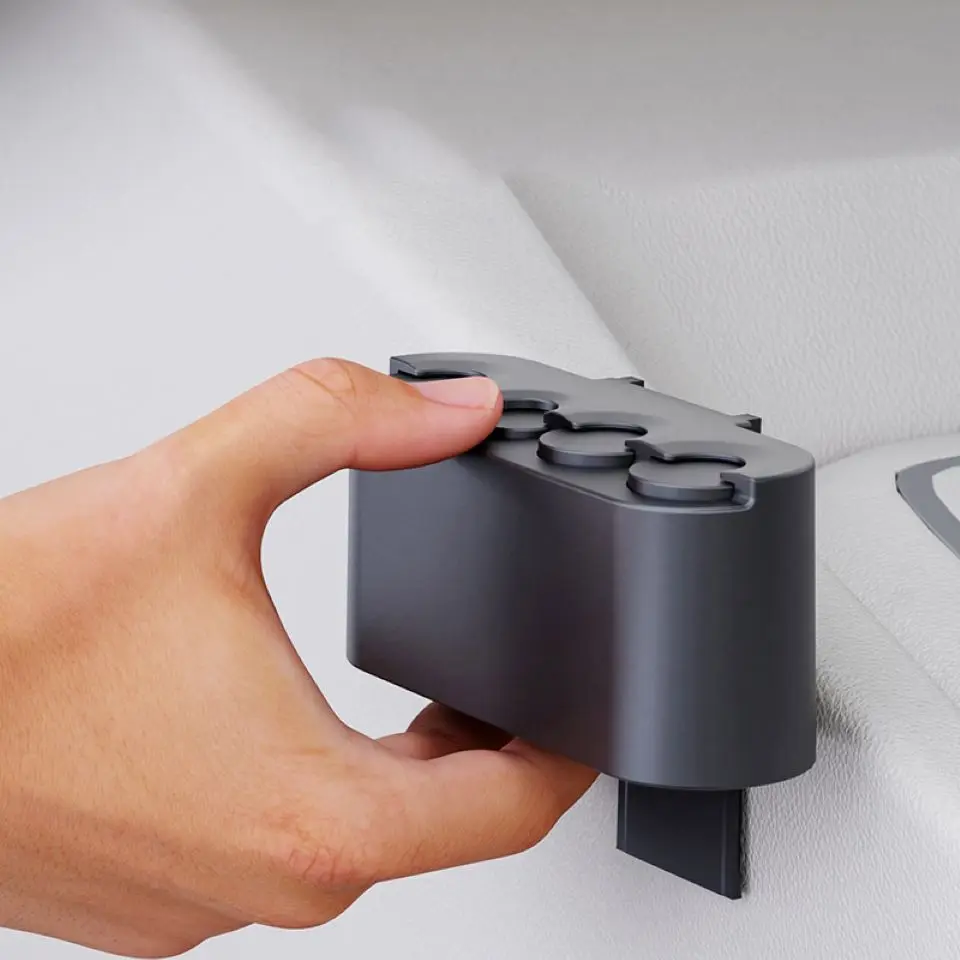 Creative Large Capacity Car Coin Clip Organiser Box Removable Four Position Coin Change Storage Money USD Euro Dispenser Safes