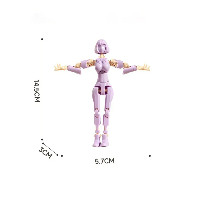 3D-Gedruckte Schaufensterpuppe Magische Schönheitsmädchen-Actionfigur Mehrfach Gelenkige Bewegliche Formwandelnde Roboter-Dekoration Geschenke – Detail 12