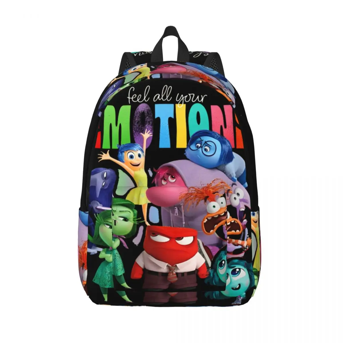 Inside Out 2 Feel All Your Emotions mochila para preescolar, guardería, escuela, estudiante, Bookbag, niños, Canvas Daypack, ligero