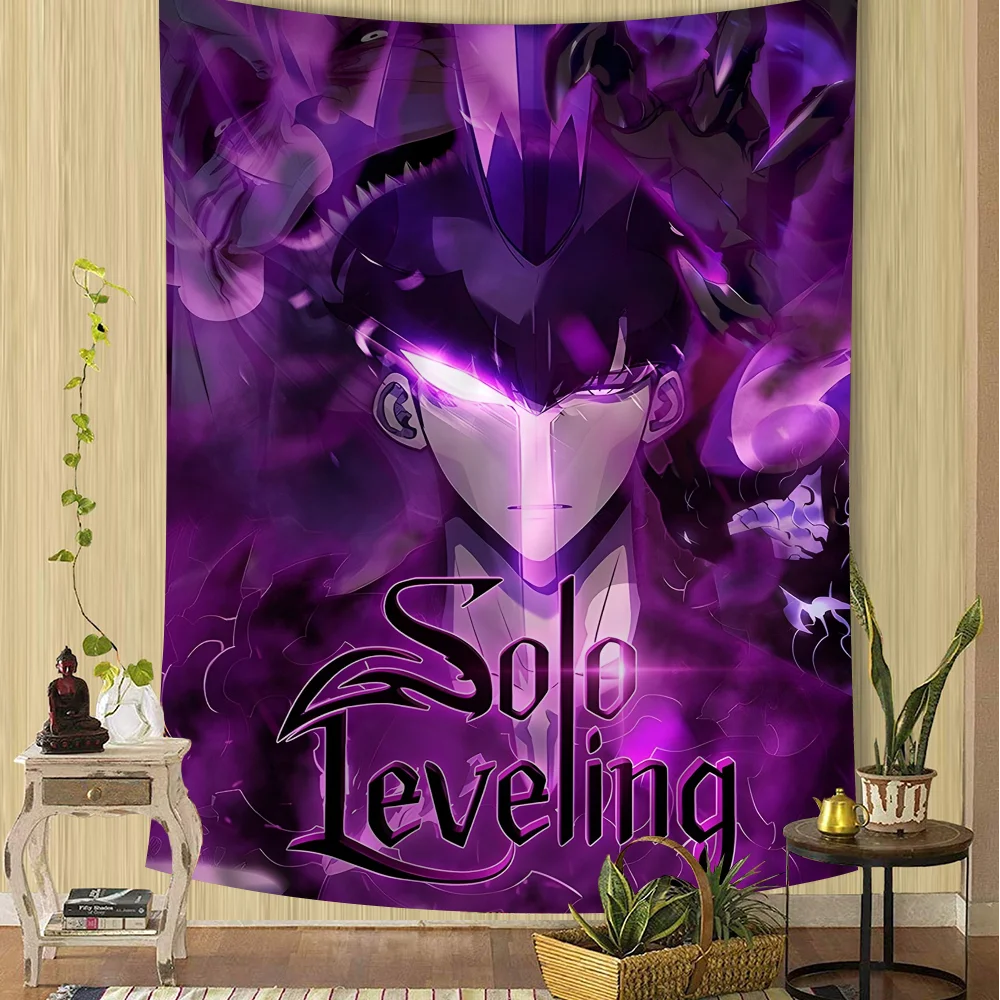 

Solo Leveling Anime Colorful Tapestry Wall Hanging Hanging Tarot Hippie Wall Rugs Dorm Art Home Decor