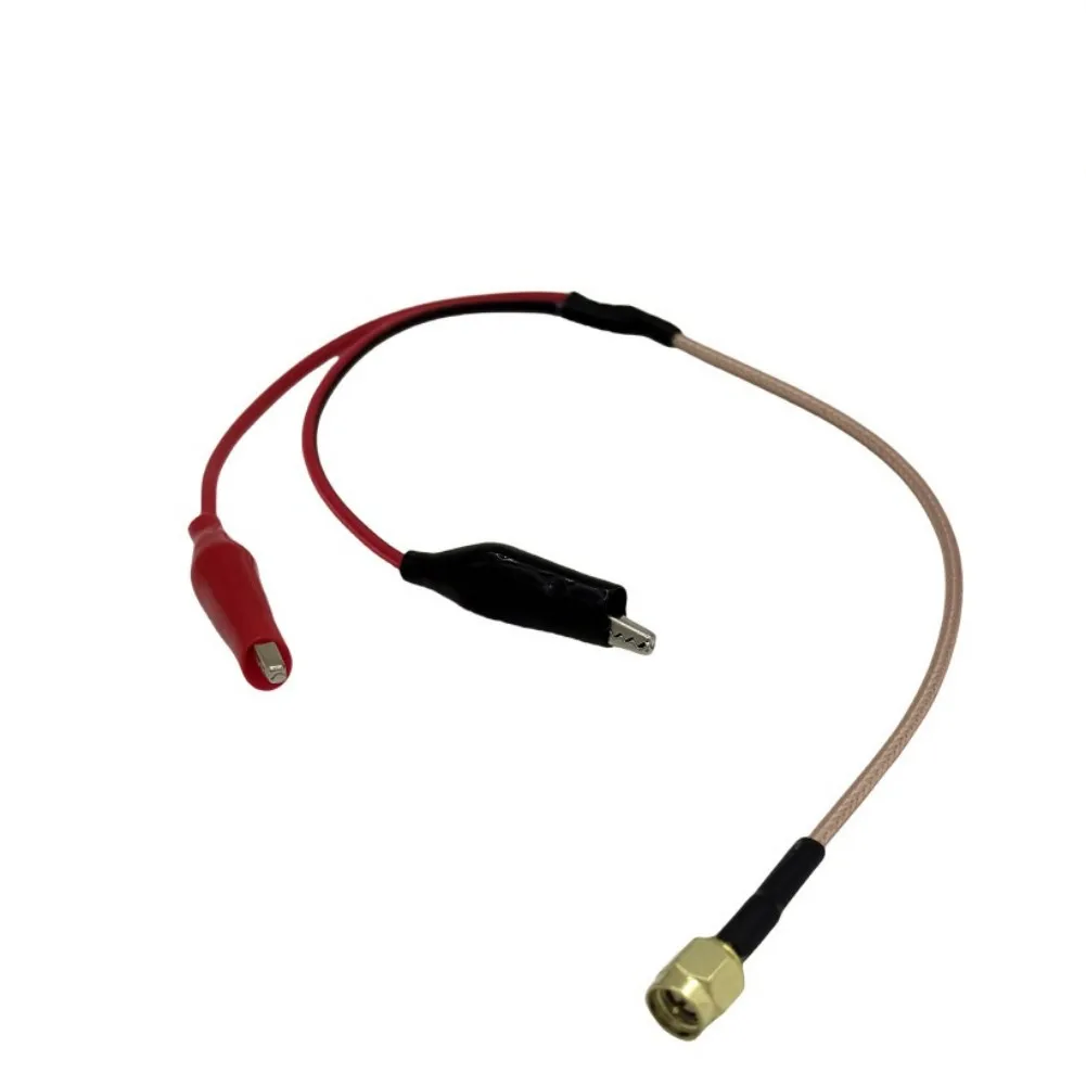 SMAs Male To Alligators Clip Adapter Cable RF Signal Power Test Leads Connector Wire For Antenna Radio Testing Equipment 0.15 1m