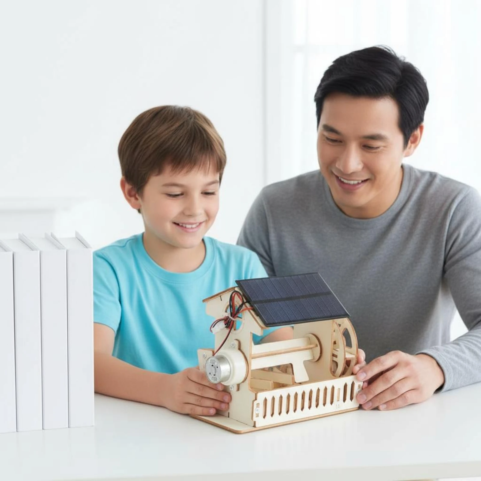 

Rice Hulling Water Wheel Hands-on Learning DIY Water Wheel Model Educational Kit Historical Machinery for Young Learners