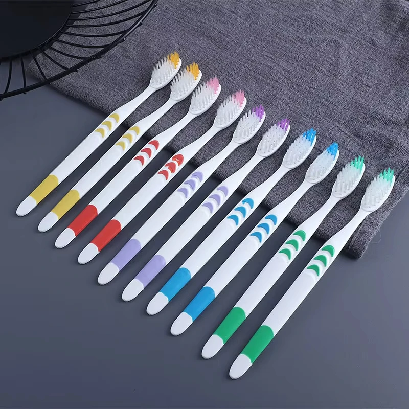 Adult White Moon Soft Toothbrush Set, Travel, Family Life, Five Colors, Deep Teeth Cleaning, Oral Health, 10 pieces image 2