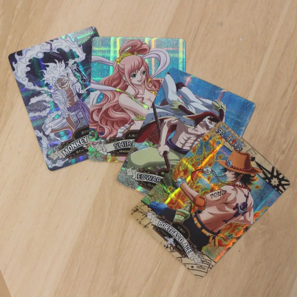 50-100Pcs One Piece Card English Version Holographic SSR Shine Collection Cards Luffy Shanks Anime Character Carte for Children