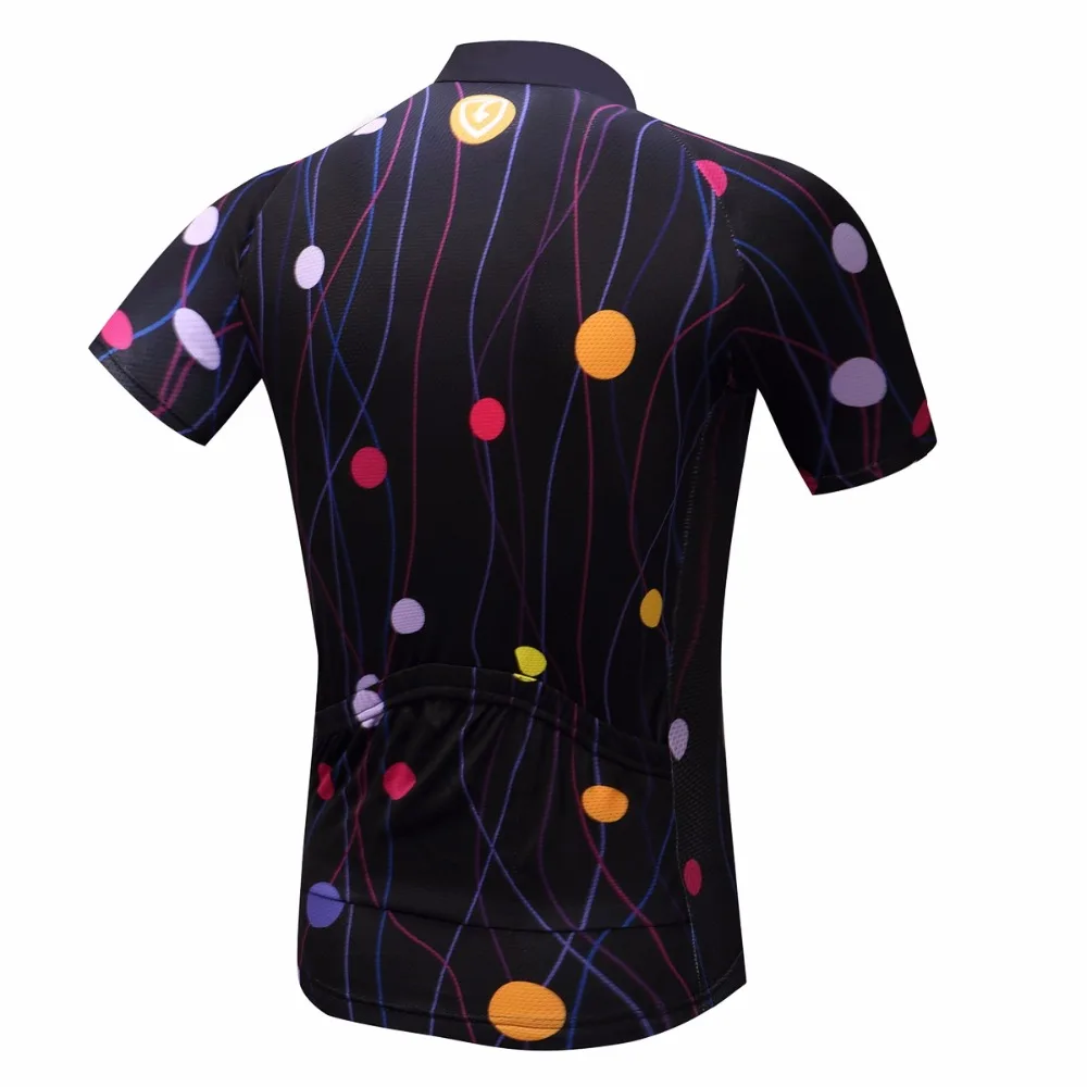 Unisex Cycling Jersey Summer Anti-sweat Quick Drying Polka Dot Pattern Short Sleeve Riding Jerseys Customized/Wholesale Service