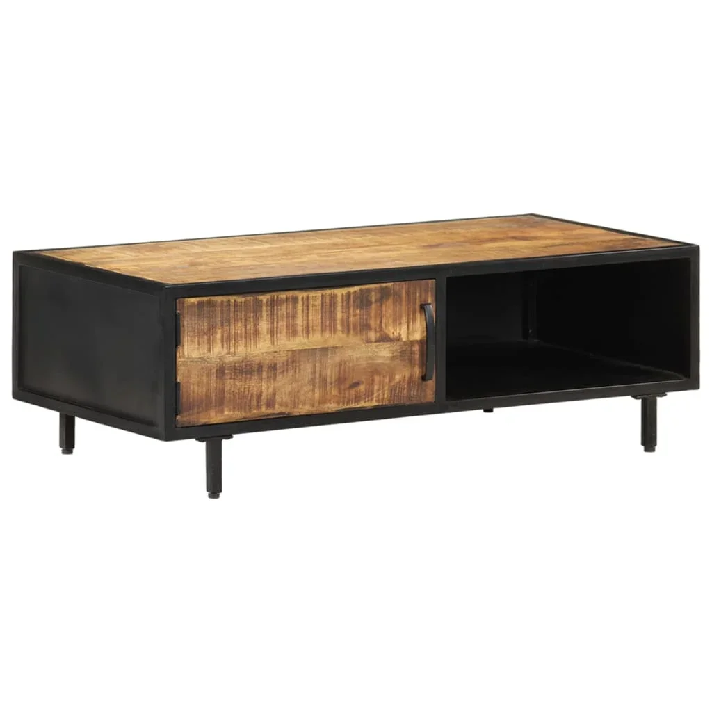 Low Table 105x50x35 cm raw mango wood