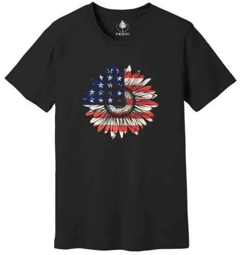 

American Sunflower Shirt, 4th Of July Shirt, USA Shirt, Patriotic Shirt, Indepen