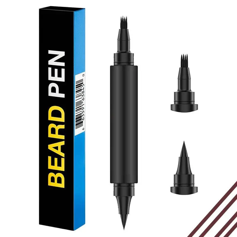 

Beard Pen Filler 2 In 1 Beard Shaping Filler Pen Waterproof Beard Filler Pencil For Men Creates Natural Looking Beard Moustache