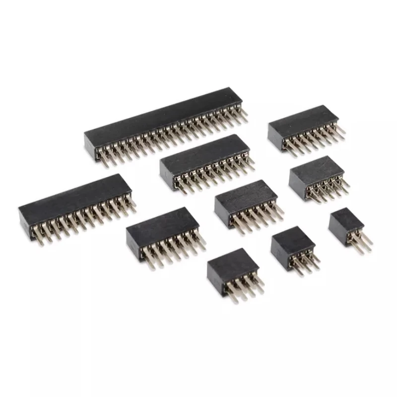 10pcs 1.27mm Pitch Female Header 2x5 2x10 2x20 2x25 2x30 2x40 2x50 Pin Double Row Straight Connector 10/20/40/50/60/80/100P