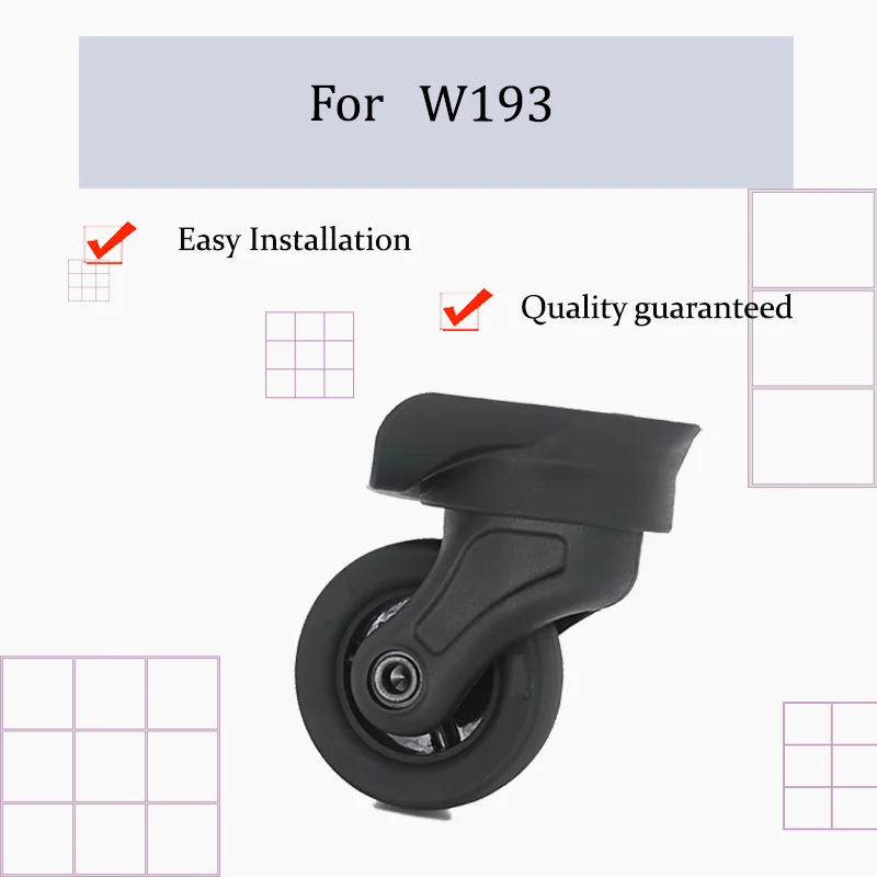 

For W193 Silent Glide Luggage Wheel Replacement Set - 360° Swivel Wheels Ultra-Smooth Luggage Maneuvering Experience