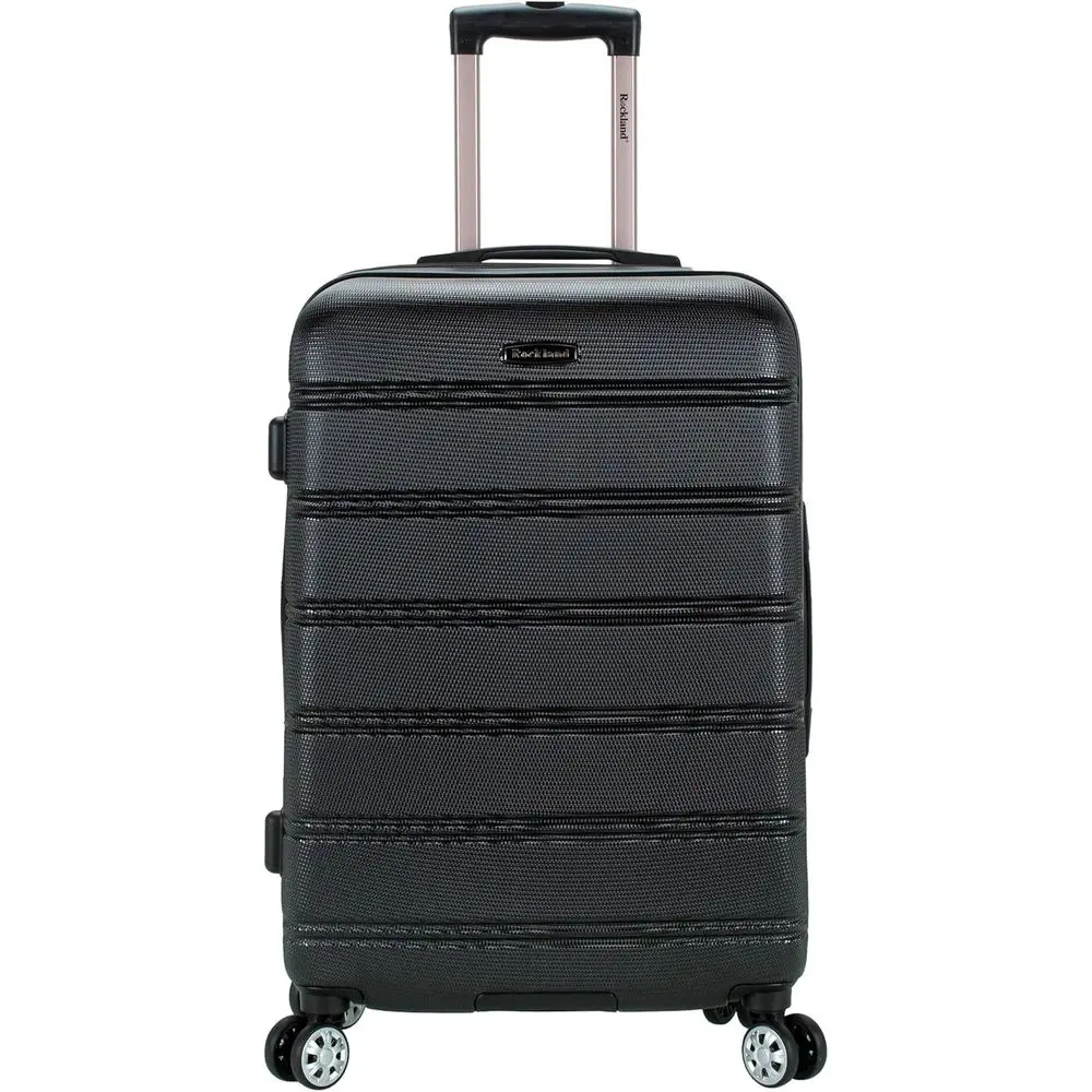 

Expandable Spinner Luggage, Medium 24-Inch, Black Checked