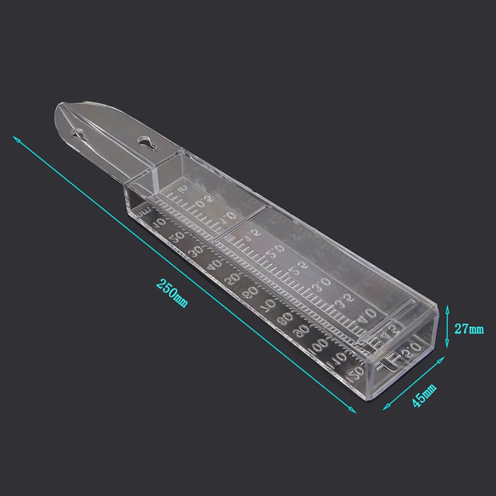 1/2 szt. Plastikowy miernik deszczu przezroczysty miernik przed wodą deszczową urządzenie pomiarowe do ogrodu ogrodowego narzędzia do pomiaru opadów