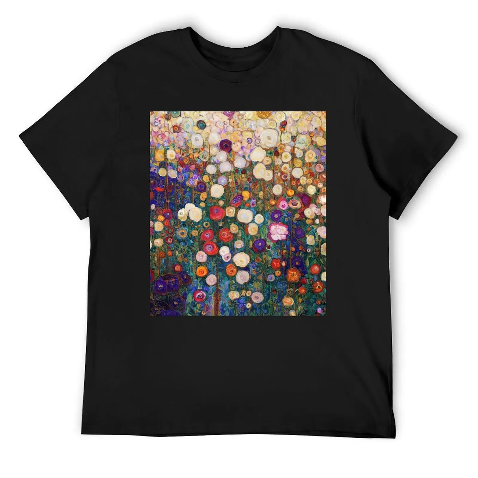 Flower Garden - Gustav Klimt T-Shirt blue archive heavyweights essential t shirt baggy shirts mens t shirt