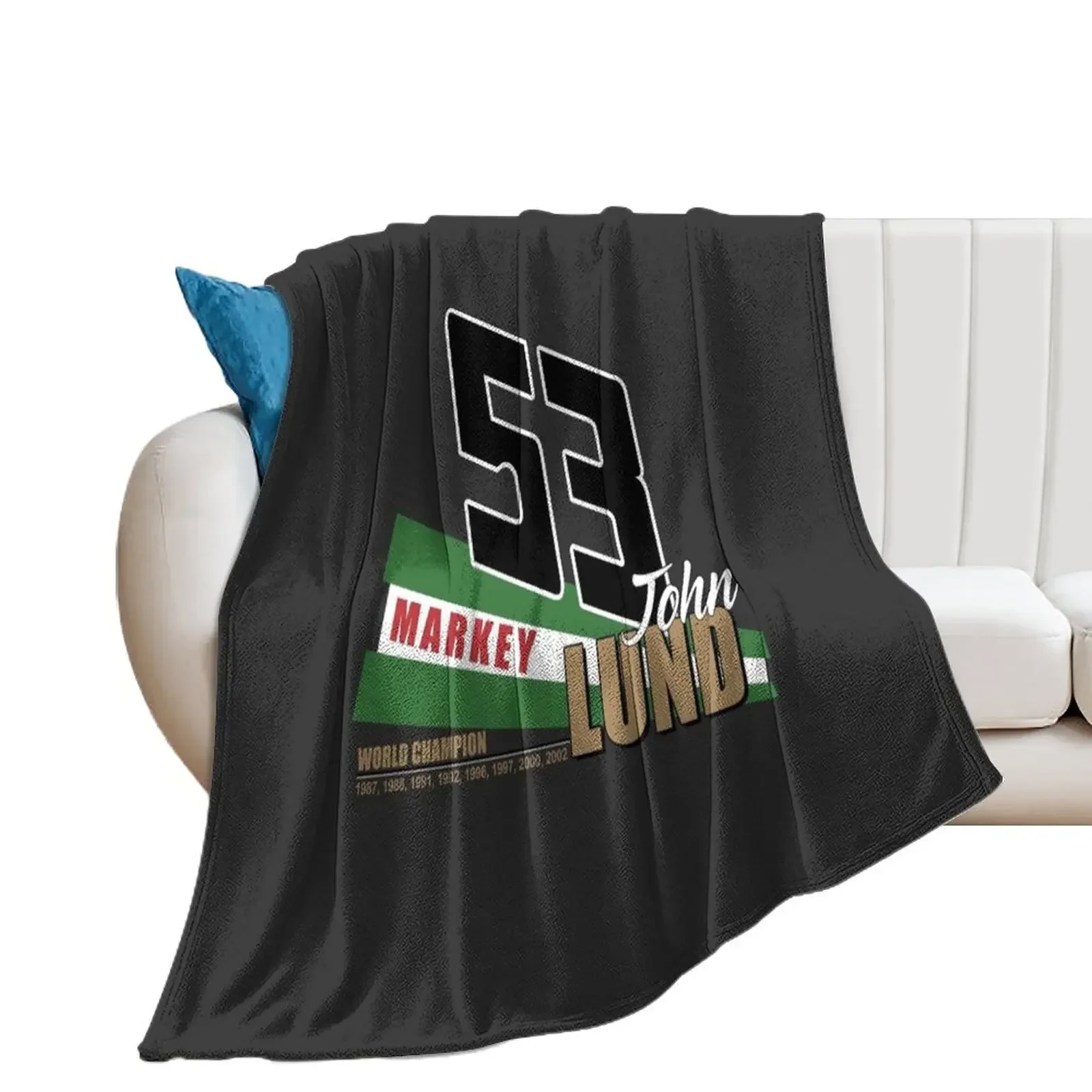 

53 John Lund Brisca F1 World Champion Throw Blanket Bed Fashionable Thins Luxury Designer Luxury Blankets