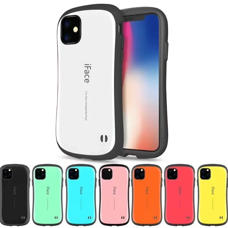 IFace Small Pretty waist Silicone Bumper Phone Case For IPhone 14 13 12 11 Pro Max XR XS Max 7 8 14 Plus Camera Protection Cover