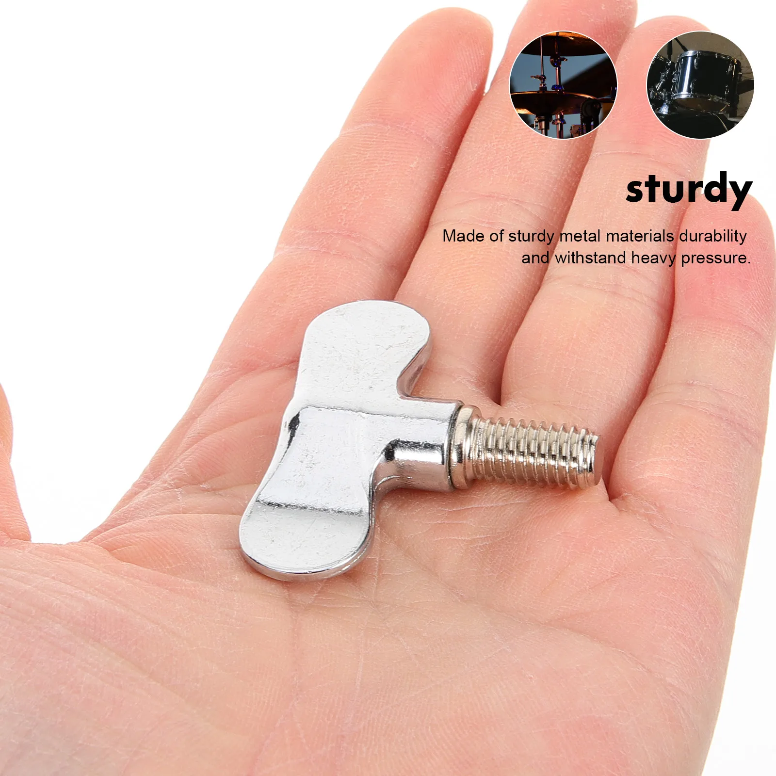 

Drum Screw Lugs Wing Cymbal Nuts for Instrument Parts Supplies Percussion Accessories