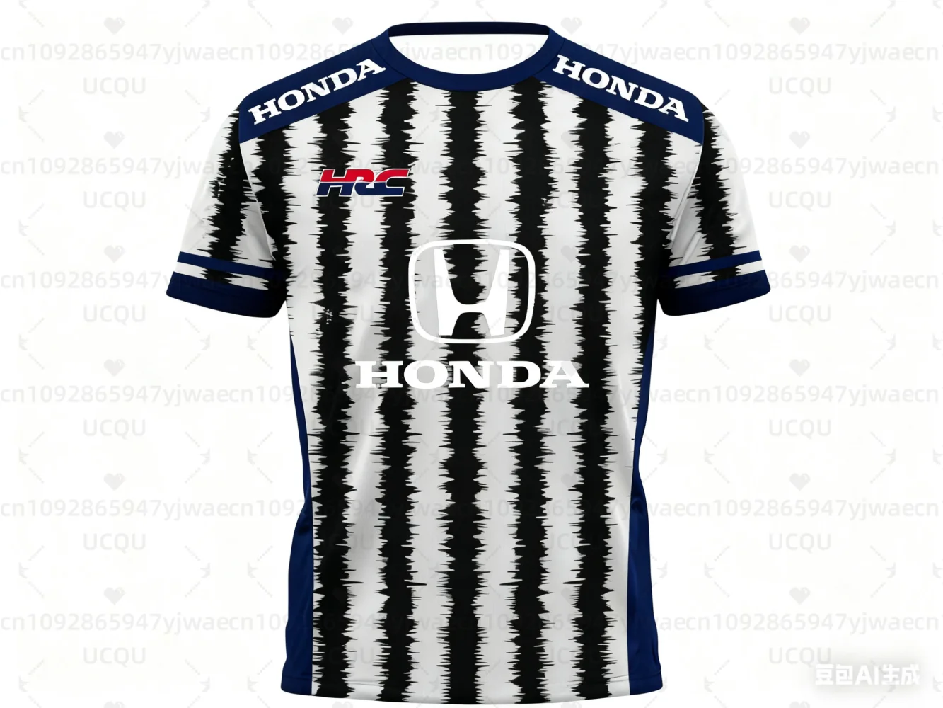 ثلاثية الأبعاد طباعة الرجال النساء هوندا الصيف تي شيرتات قصيرة الاكمام دراجة نارية رياضية سباق سريعة الجافة جيرسي عشاق الدراجات النارية #5