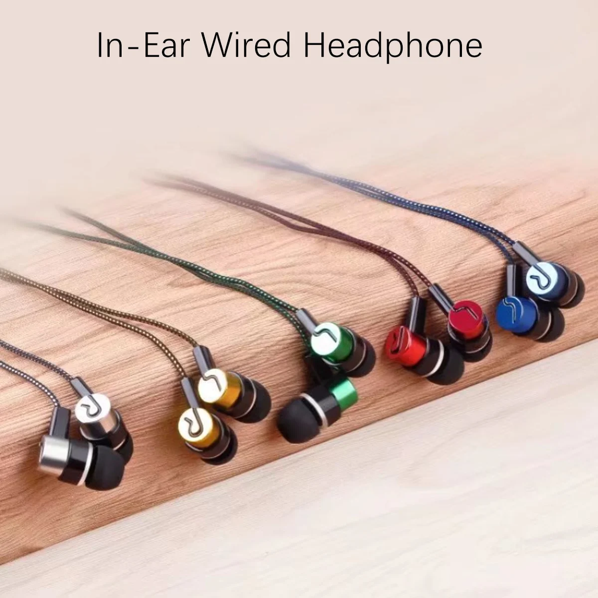 Miwayer Colorful In-Ear Earphone Super Bass 3.5mm Wired Stereo Earbuds For Phones