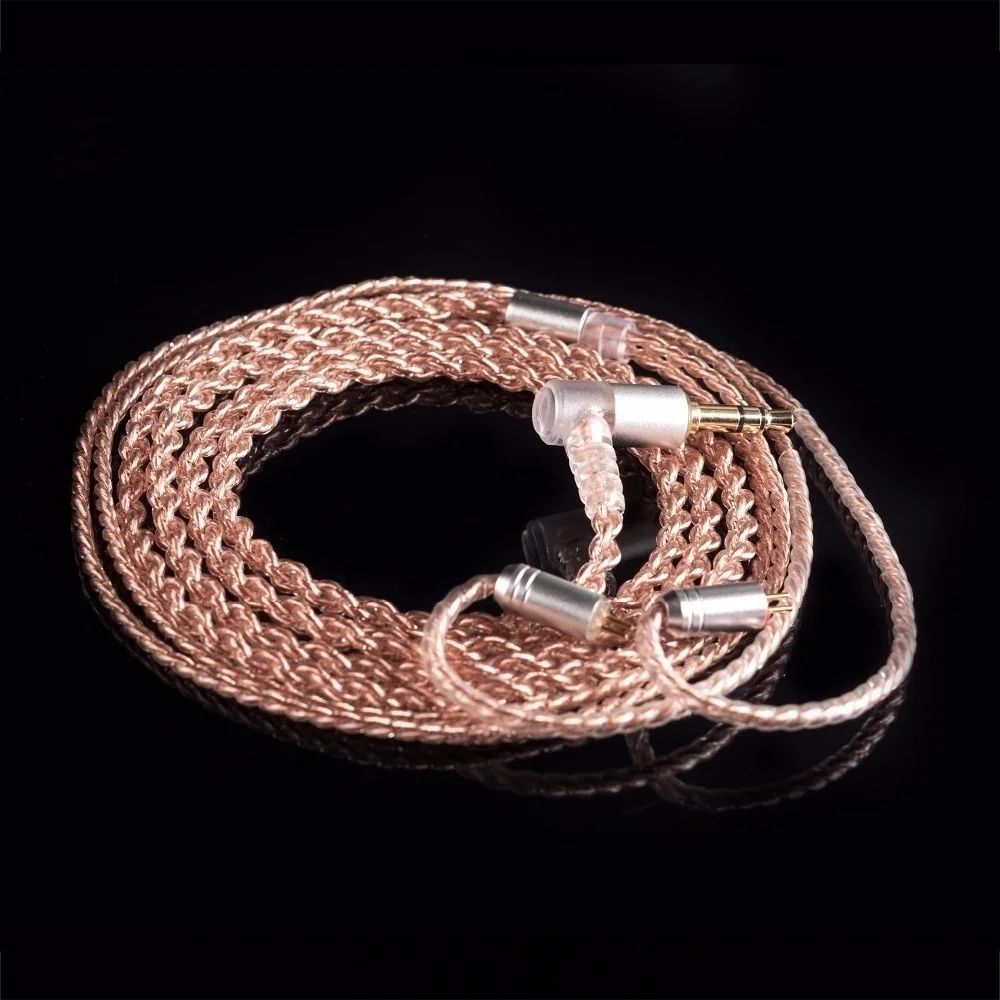 Kbear 4-adriges Kupfer-Upgrade-Kopfhörer kabel 2-poliger/qdc/mmcx/tfz-Ohrhörer anschluss für kbear kb06 kz zsn pro Kopfhörer-Hifi-Headset – Detail 8