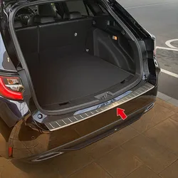 For COROLLA TOURING E210 2019 Car Rear Bumper Protective Anti-Scratch Scuff Protectors Parts 304 Stainless Steel Car Styling