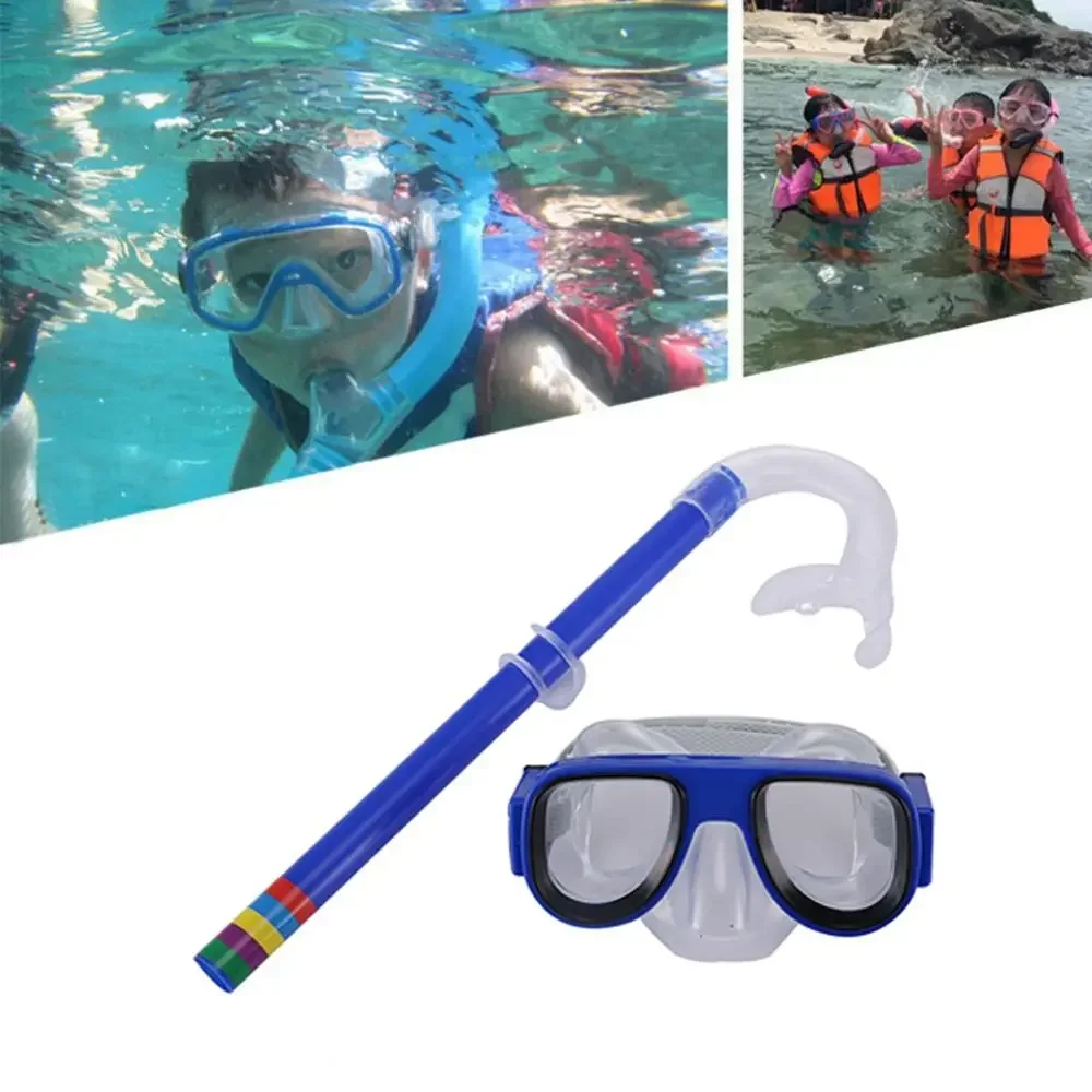 

Underwater Equipment Water Sports Anti Fog Diving Goggles Scuba Diving Mask Snorkel Mask Set Children Snorkeling Gear Scuba