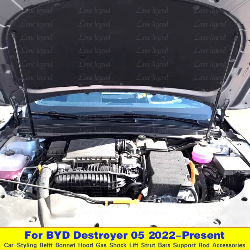 Hood Struts For BYD Destroyer 05 2022 2023 2024 2025 BYD King BYD Chazor Bonnet Modify Lift Supports Shock Dampers Piston Rods