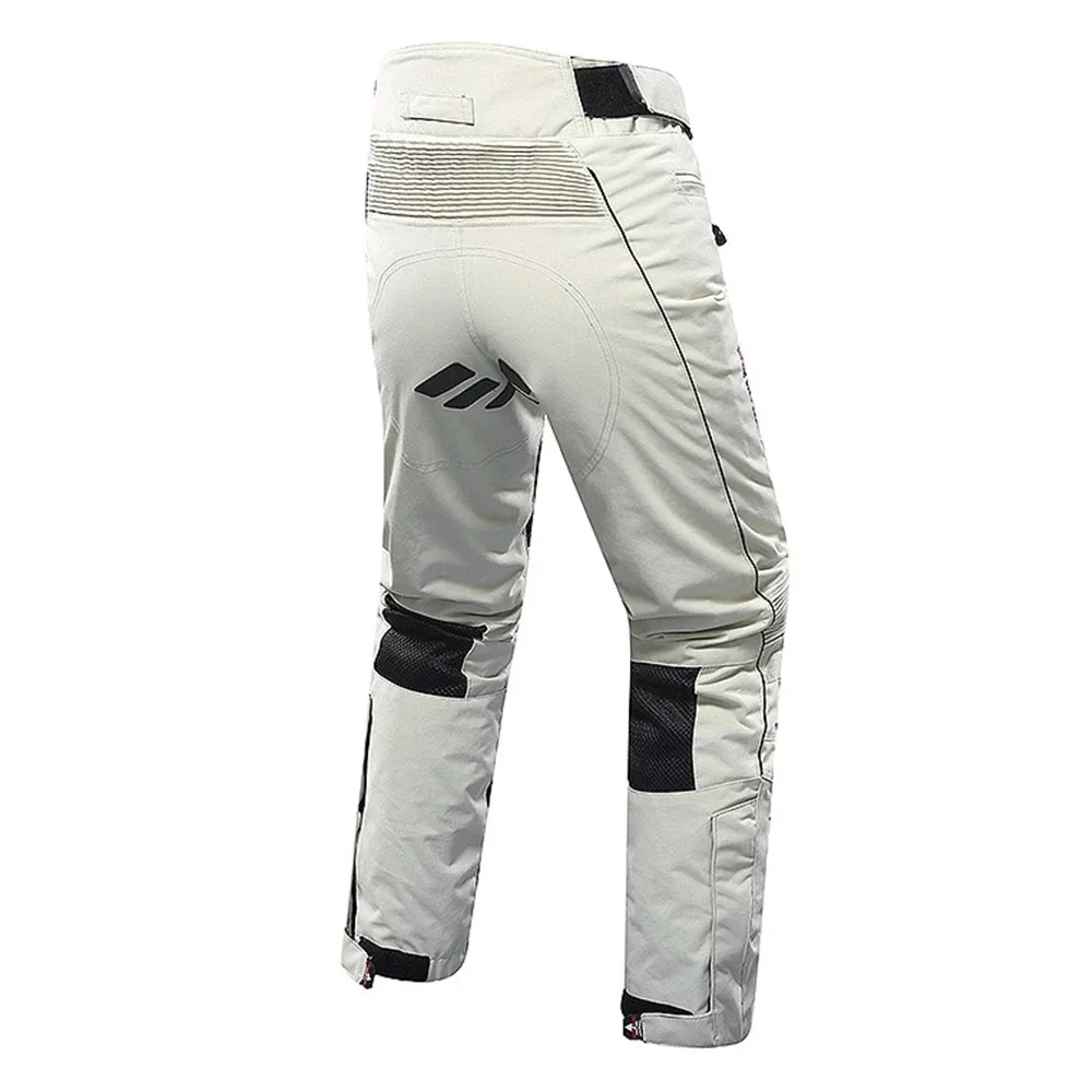 DUHAN Summer Mesh Riding Pants Men's Built-in Knee Pads Fall and Crash Breathable Motorcycle Motocross Riding Pants