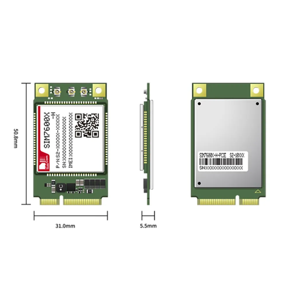 SIMCOM LTE Cat4 Mini Pcie 4G Module SIM7600G-H SIM7600E-H SIM7600SA-H SIM7600JC-H SIM7600A-H SIM7600V-H SIM7600E-H1C SIM7600