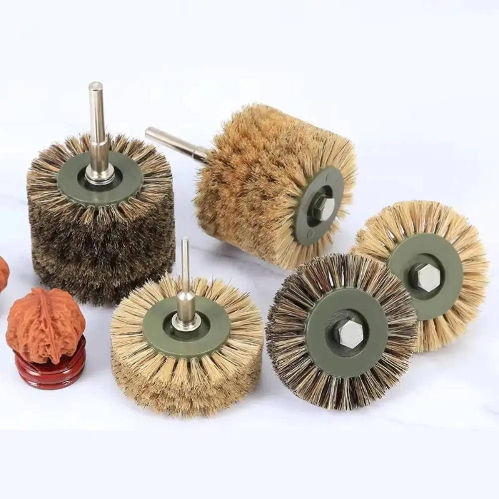 Spazzola a setole Spazzola per pulizia lucidatura elettrica Spazzola circolare per lucidatura Bodhi addensata Diametro impugnatura 6 mm Multistrato