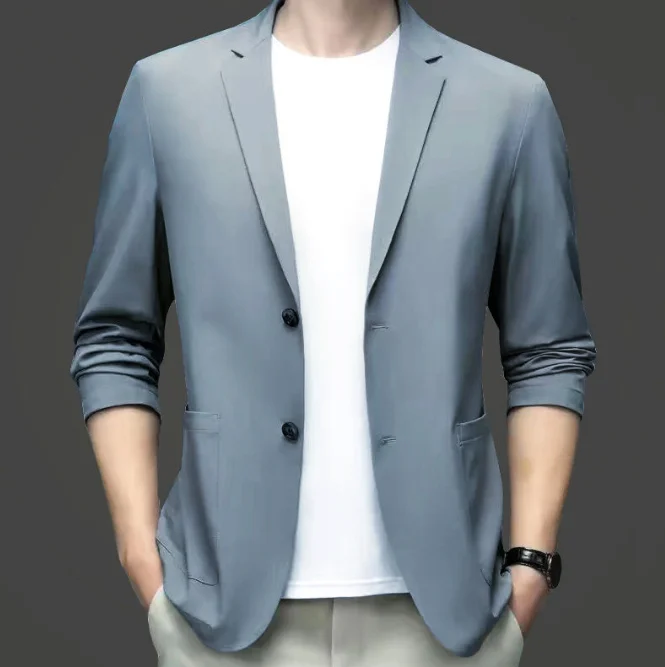 Summer new men\'s casual suit top jacket