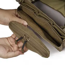 Emersongear Tactical Vest Chest Pocket Zipper Lid Plate Carrier Chest Pouch Replace Zipper Cover Airsoft Hunting Combat Hiking