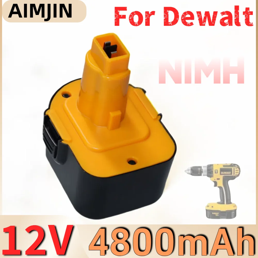 

12V 4800mAh Ni-MH Battery for Dewalt DC9071 XRP DC9072 DE9037 DE9071 DE9072 DE9074 DE9075 Cordless Tool Rechargeable Battery