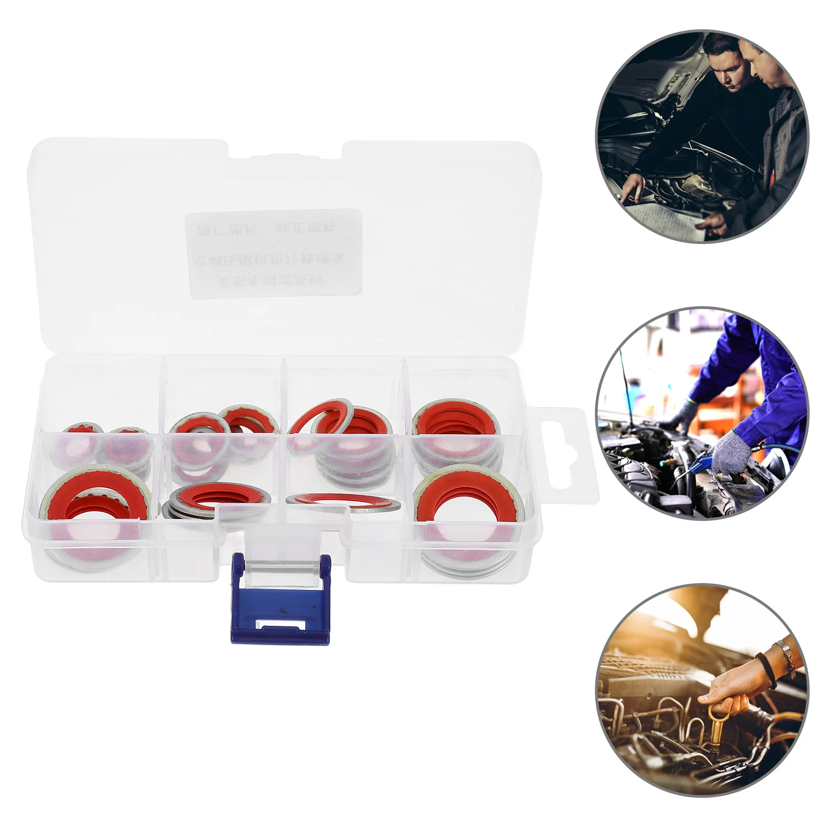 30 قطعة حلقات التيار المتردد استبدال ختم تكييف الهواء استبدال حلقات تكييف الهواء مجموعات ربط السيراميك الارضي قطع غيار التيار المتردد للسيارات #1