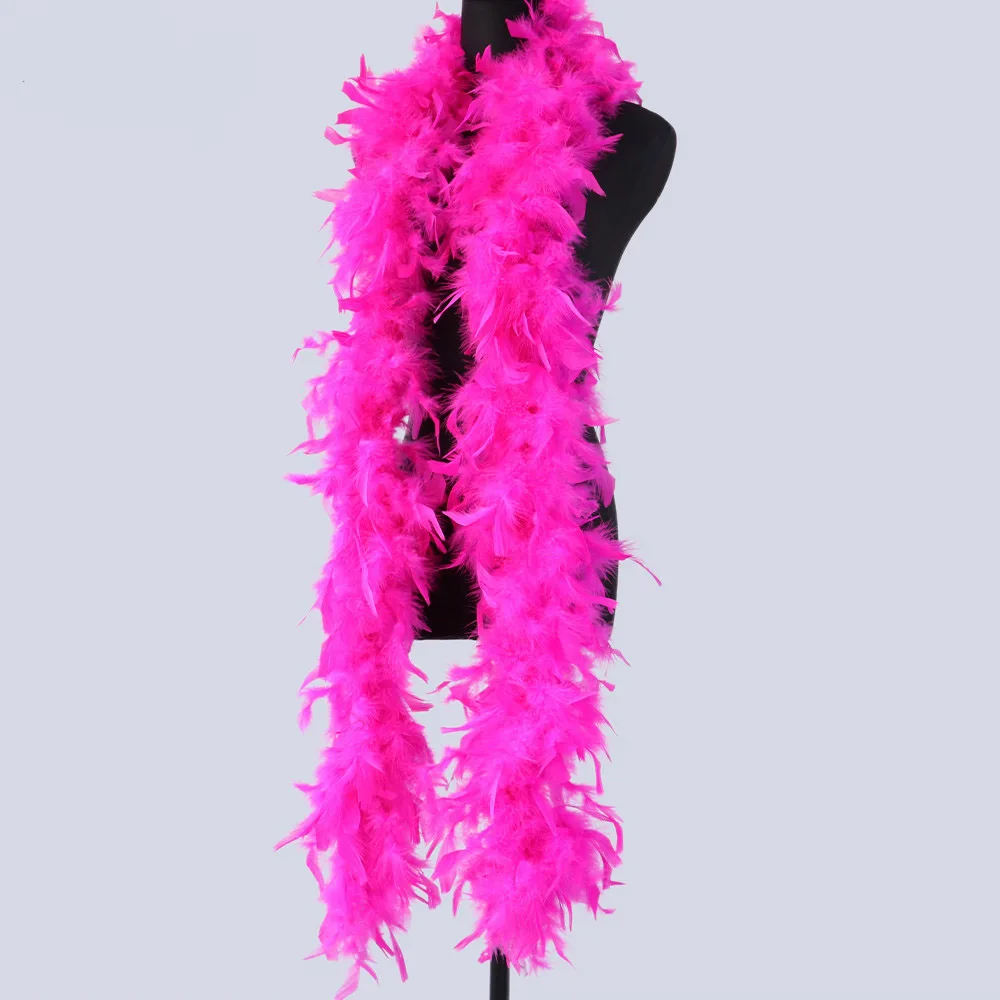 Fashion Turkey Feather Boas Dancing Wedding Crafting Party Dress Up Halloween Costume Decoration 2 Meters 6.56 Feet Hot Sale