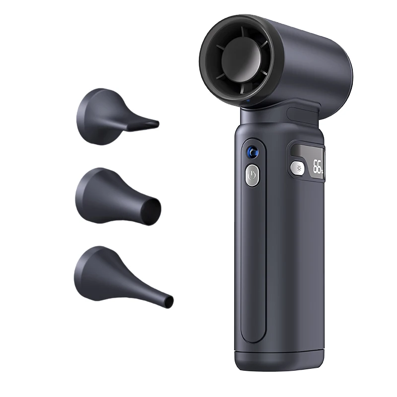 

NEW high speed fans with Air Nozzle, Adjustable Speeds,Super Powerful Air duster rechargeable Key Control,USB handheld Turbo fan