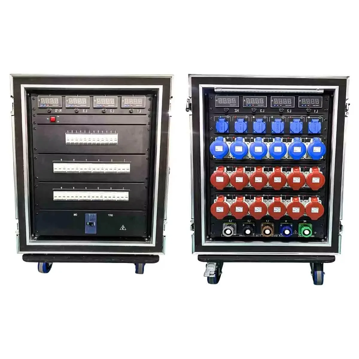 

Portable Stage 3 Phases Electrical Mains Power Distribution Equipment 24 Way Socapex Boxes Rack