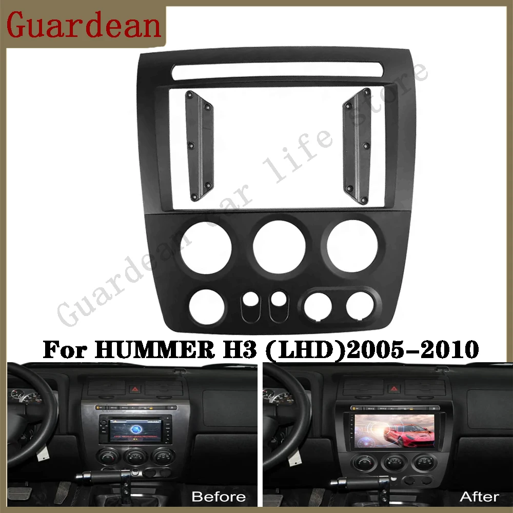 

Автомобильная радиосистема для 2005-2010 HUMMER H3 (LHD), облицовка MP5, стереопанель, монтажная рамка для приборной панели, 2Din, комплект для отделки головного блока