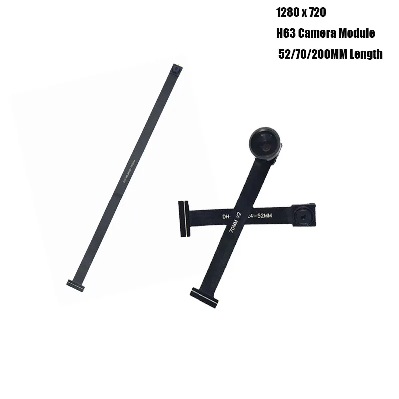 

5 шт./лот 1MP H63 модуль камеры FF 80 градусов 1280 x 720 MIPI SPI DVP 24/28 Pin 52/70/200 мм длина интерфейс 1/4 объектива