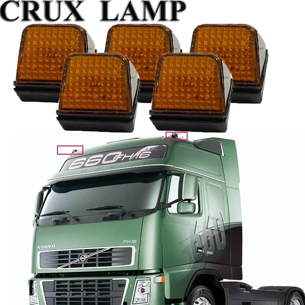 5 pcs led top lamp for volvo fh fm truck led top light 92\'-on 1623726 1623727