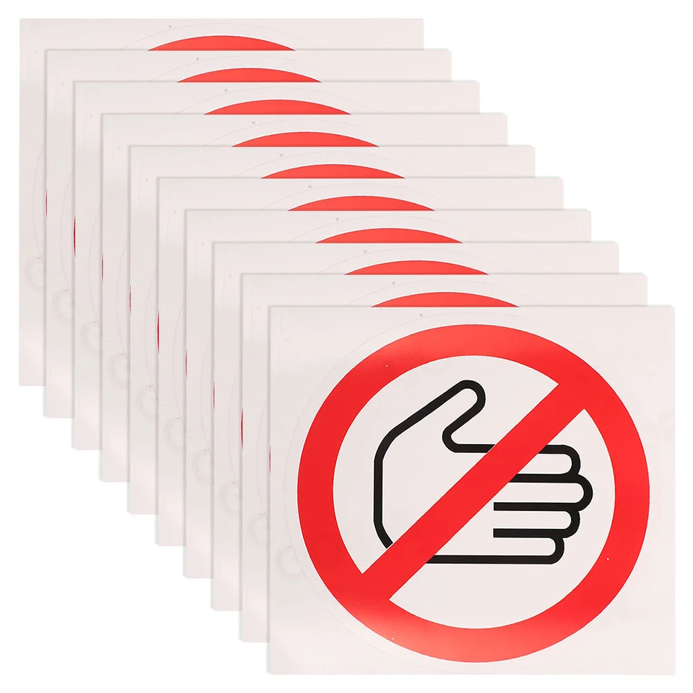 20 PCS Safety Signs Adhesive Warning Label Peel and Stick Do Not Touch Electronic