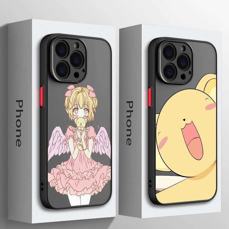 Cardcaptor Sakura KINOMOTO Phone Case For Apple iPhone 15 14 13 12 11 XS Mini Pro Max 8 XR X Matte Frosted Translucent