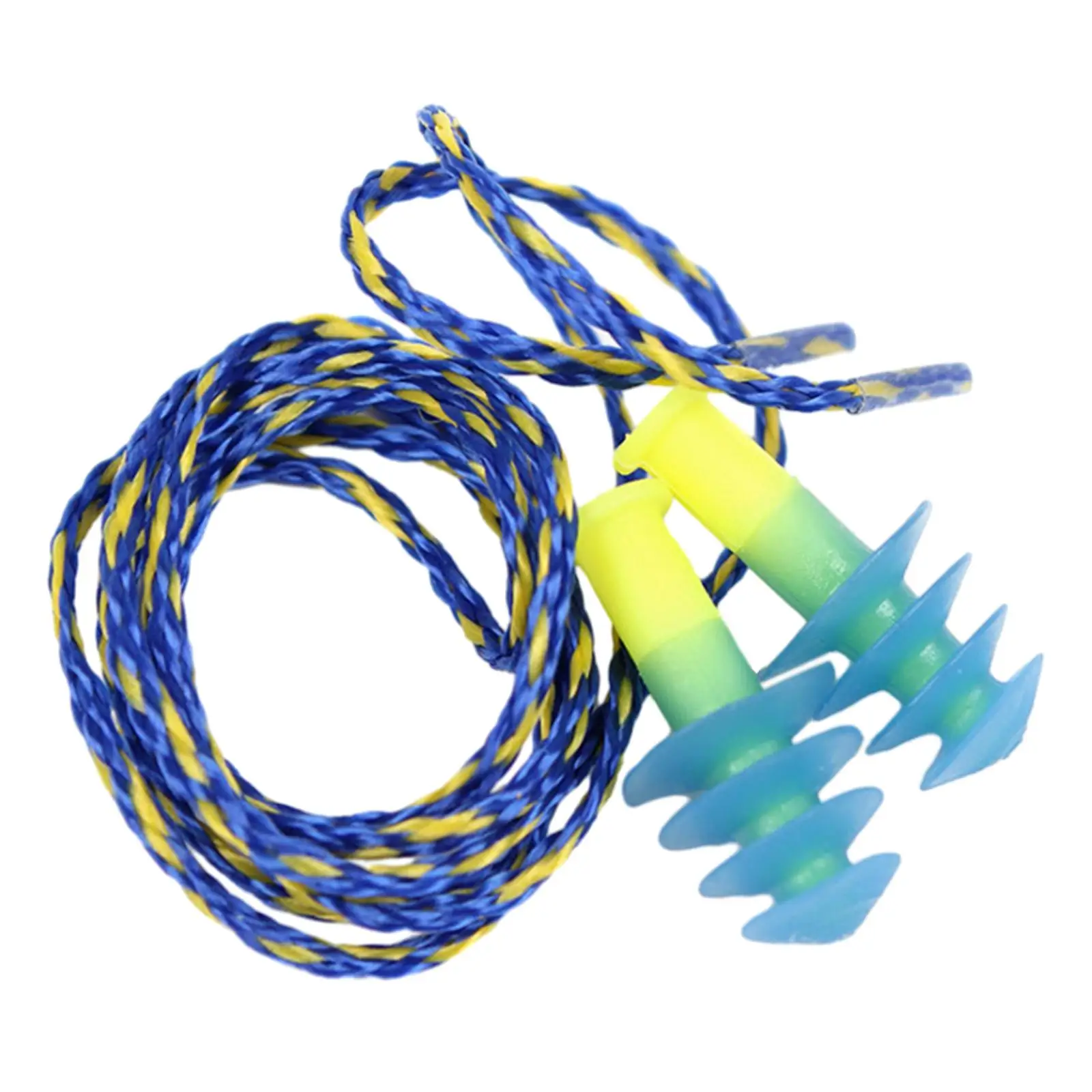 Силиконовые затычки для ушей многоразовые с веревкой шнур удобное шумоподавление мягкие для сна работа в кабинете шумные места громкий шум
