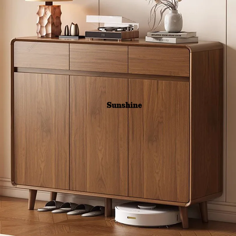 Organizer Storage Shoe Shelf Living Room Display Mobile Wooden Designer Luxury Box Shoe Cabinet Modern Muebles Hotel Furniture