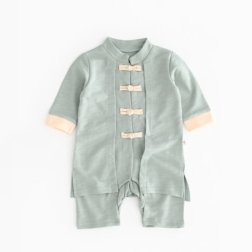 New spring autumn baby clothes long-sleeved Romper Hanfu Chinese style baby clothes jumpsuit new born baby girl clothes